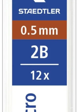 C/12 TUBOS MINAS 0,5MM 2B MARS MICRO CARBON STAEDTLER