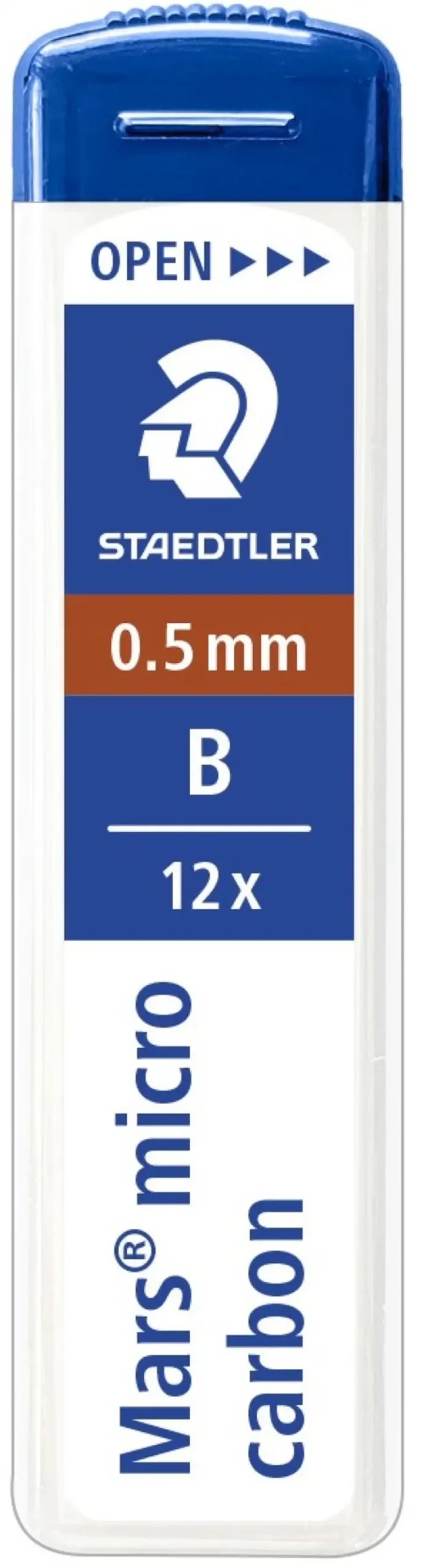 C/12 TUBOS MINAS 0,5MM B MARS MICRO CARBON STAEDTLER
