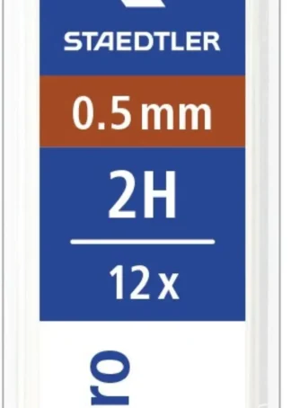 C/12 TUBOS MINAS 0,5MM 2H MARS MICRO CARBON STAEDTLER