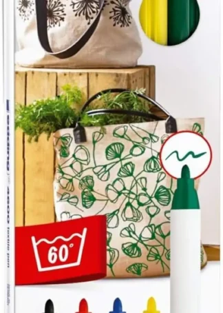 ESTUCHE 5 ROTULADOR EDDING 4600 TEXTIL COLORES SURTIDOS