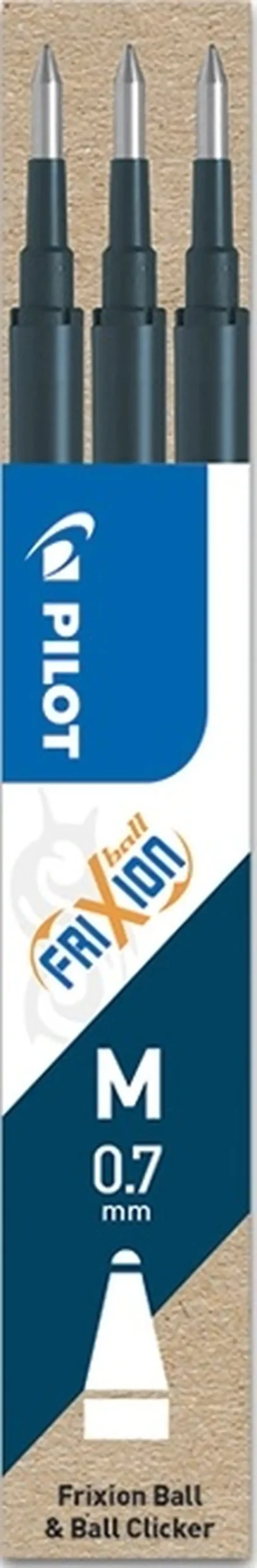 C/12 ESTUCHES 3 RECAMBIOS BOLIGRAFO FRIXION NEGRO 0,7MM