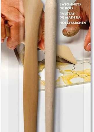 BLISTER 2 PALETAS PARA MODELAR DE MADERA DAS