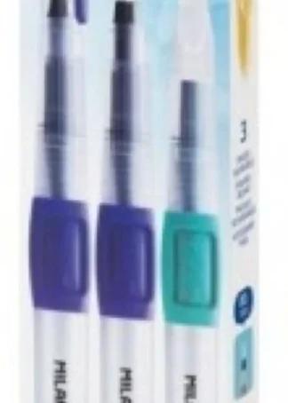 BLISTER 3 PINCELES CON DEPOSITO DE AGUA PUNTAS S-L-M