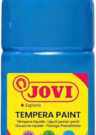 BOTE TEMPERA LIQUIDA JOVI 500ML AZUL CYAN