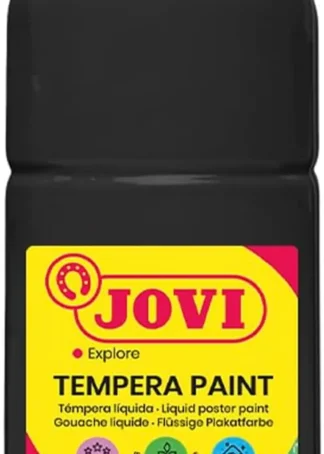 BOTE TEMPERA LIQUIDA JOVI 500ML NEGRO