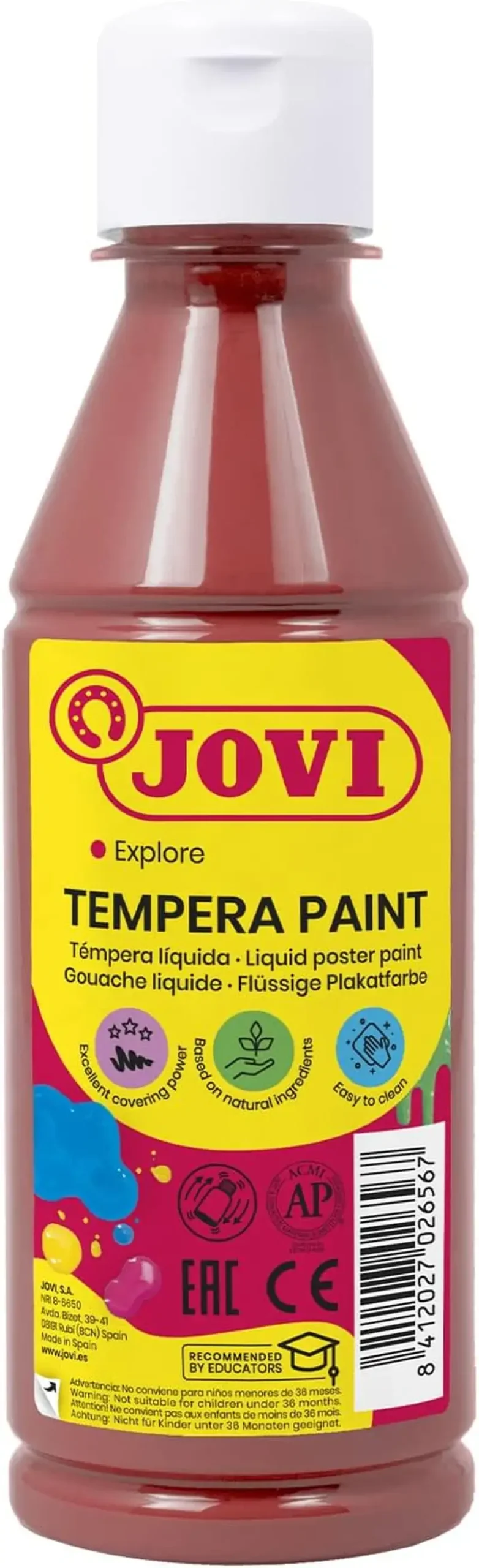 BOTE TEMPERA LIQUIDA JOVI 250ML MARRON