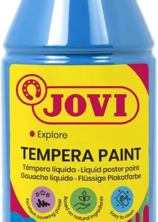 BOTE TEMPERA LIQUIDA JOVI 250ML AZUL CYAN