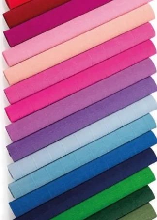 ROLLO CONTINUO PAPEL CRESPON 40G 50X250CM GRANATE