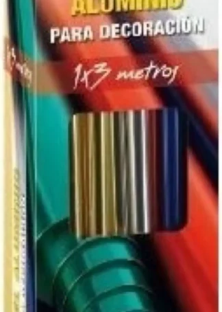 EXP 25 ROLLOS PAPEL DE ALUMINIO COLLECTION 1X3M COL. SURTID