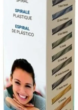 C/25 ESPIRAL PLASTICA COLORES SURTIDOS 14MM PASO 5:1