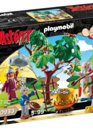 ASTERIX PANORAMIX CON EL CALDERO DE POCION MAGICA PLAYMOBIL