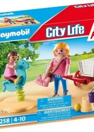 EDUCADORA CON CARRITO STARTER PACK PLAYMOBIL