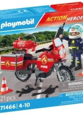 MOTO DE BOMBEROS PLAYMOBIL