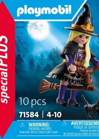 BRUJA CON GATO PLAYMOBIL