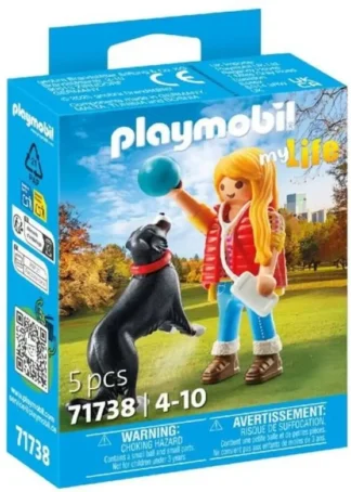 MUJER CON PERRO DE MONTAÑA PLAYMOBIL