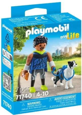 CORREDOR CON BORDER COLLIE PLAYMOBIL