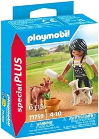 MUJER CON CABRAS PLAYMOBIL