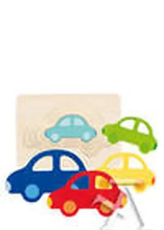 COCHE PUZZLE DE CAPAS 5 PIEZAS MADERA