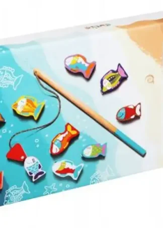 JUEGO DE PESCA DE MADERA CUBIKA