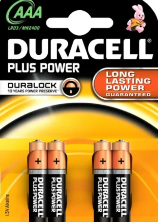 BLISTER 4 PILAS DURACELL PLUS LR03 (AAA)