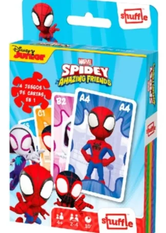 JUEGO DE CARTAS 4 EN 1 DISNEY SPIDEY