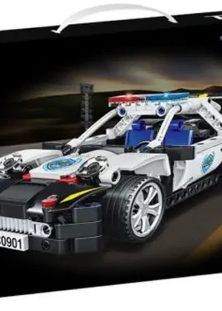 COCHE SWAT DE POLICIA GIROS ENCAJES +8 AÑOS