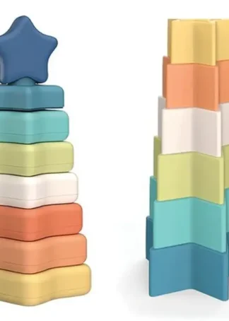 PIRAMIDE DE ESTRELLITAS 14 PZS BIO PLASTICO GIROS ECO