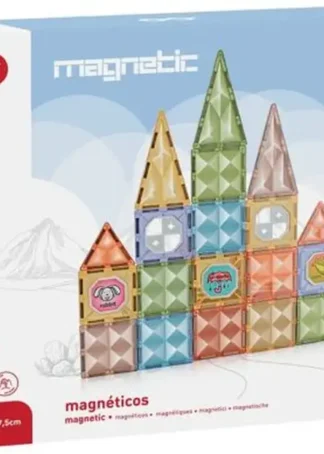 JUEGO MAGNETICO DE FORMAS DIAMANTE 31 PIEZAS GIROS