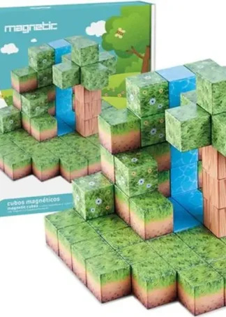 JUEGO MAGNETICO EL BOSQUE 64 CUBOS GIROS