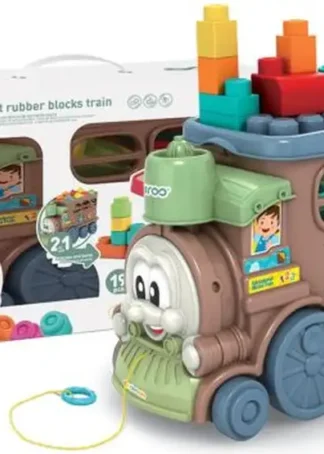 TREN DE ARRASTRE ABC MULTIACTIVIDAD 2 EN 1 19 PIEZAS GIROS