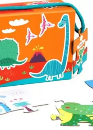 (D)PEQUEÑOS BRILLANTES PUZZLE TRIPLE DINOSAURIO