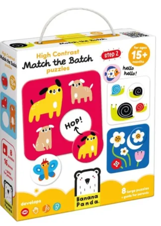 HIGH CONTRAST MATCH THE BATCH PUZZLES +1 AÑO