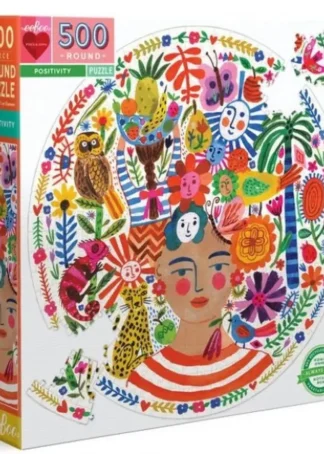 PUZLE REDONDO 500 PIEZAS POSITIVIDAD EEBOO