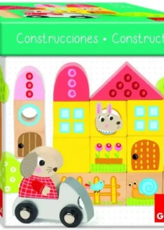 JUEGO DE CONSTRUCCION MADERA CONEJITO 40 PIEZAS