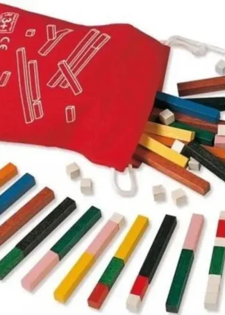 JUEGO REGLETAS 10X10 BOLSA.(55 PZAS).(MATERIAL EDUCATIVO)