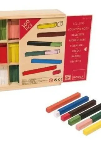 JUEGO REGLETAS 10X10 CAJA.(300 PZAS).(MATERIAL EDUCATIVO)