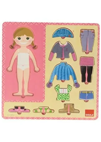 PUZZLE VESTIR NIÑA.(10 PZAS)