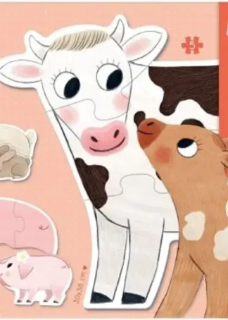 PUZZLE XL MAMAS Y BEBES ( 2,3,4,5 PIEZAS )