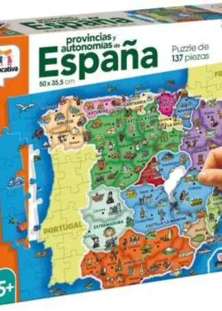PROVINCIAS Y AUTONOMIAS DE ESPAÑA PUZZLE 137 PIEZAS