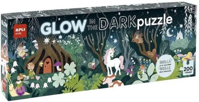 PUZLE GLOW IN THE DARK BOSQUE MAGICO 200 PIEZAS