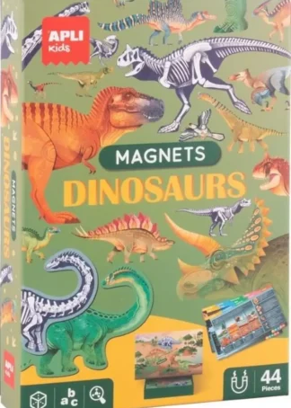 JUEGO MAGNETICO DINOSAURIOS 44 PIEZAS IMANTADAS