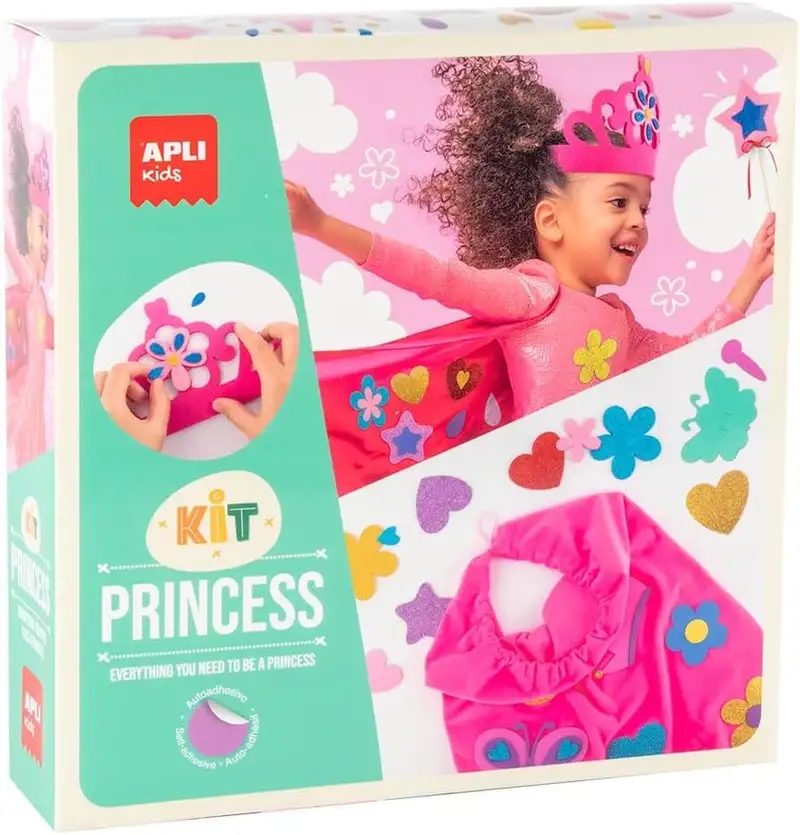 KIT DISFRAZ DIY PRINCESA CON FORMAS PRECORTADAS GOMA EVA