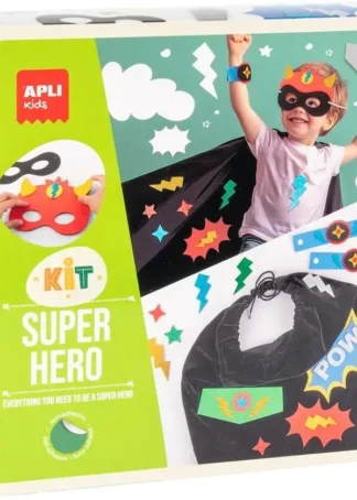 KIT DISFRAZ DIY SUPERHEROE CON FORMAS PRECORTADAS