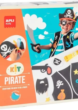 KIT DISFRAZ DIY PIRATA CON FORMAS PRECORTADAS DE GOMA EVA