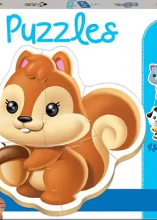 ANIMALES BABY PUZZLES.(5 PUZZLES/2,3,4 PZAS)