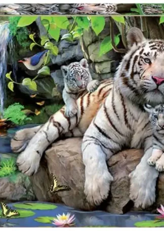 TIGRES BLANCOS DE BENGALA.(PUZZLE 1000)