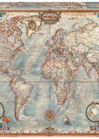 MUNDO, MAPA POLITICO.(PUZZLE 4000)