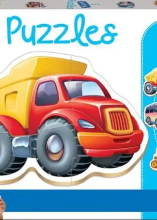 VEHICULOS BABY PUZZLES.(5 PUZZLES/3,4,5 PZAS)