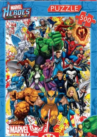 HEROES MARVEL PUZZLE 500 PIEZAS