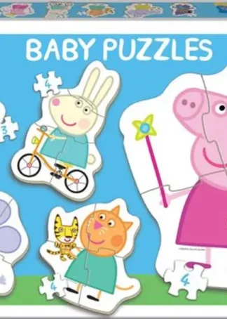 PEPPA PIG BABY PUZZLES.(5 PUZZLES/3,4,5 PZAS)
